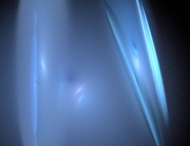 Siyah Renk Üzerine Bir Dijital Fraktal Resmi