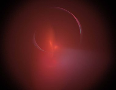 Siyah Renk Üzerine Bir Dijital Fraktal Resmi