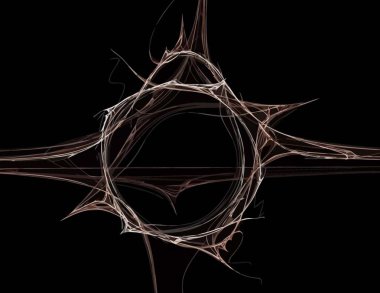 Dijital fraktal ile çok renkli bir çizimi