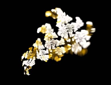 Dijital fraktal ile çok renkli bir çizimi