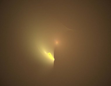 Siyah Renk Üzerine Bir Dijital Fraktal Resmi