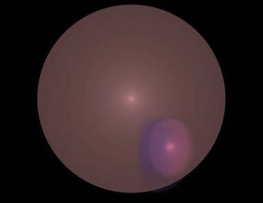 Siyah Renk Üzerine Bir Dijital Fraktal Resmi