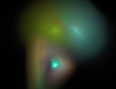 Siyah Renk Üzerine Bir Dijital Fraktal Resmi