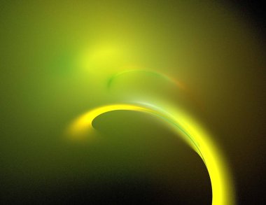 Siyah Renk Üzerine Bir Dijital Fraktal Resmi