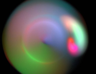 Siyah Renk Üzerine Bir Dijital Fraktal Resmi