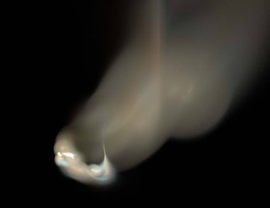 Siyah Renk Üzerine Bir Dijital Fraktal Resmi