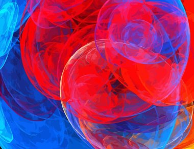 Siyah Renk Üzerine Bir Dijital Fraktal Resmi