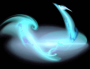 Dijital fraktal ile çok renkli bir çizimi