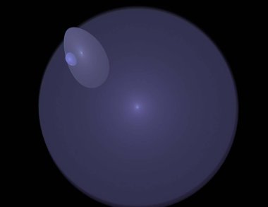 Siyah Renk Üzerine Bir Dijital Fraktal Resmi