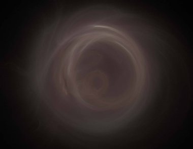 Siyah Renk Üzerine Bir Dijital Fraktal Resmi