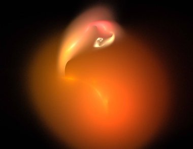 Siyah Renk Üzerine Bir Dijital Fraktal Resmi