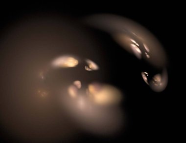 Siyah Renk Üzerine Bir Dijital Fraktal Resmi