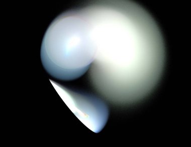 Siyah Renk Üzerine Bir Dijital Fraktal Resmi