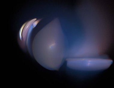 Siyah Renk Üzerine Bir Dijital Fraktal Resmi