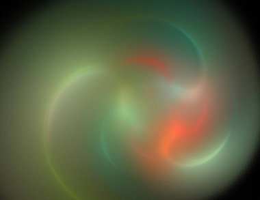 Siyah Renk Üzerine Bir Dijital Fraktal Resmi