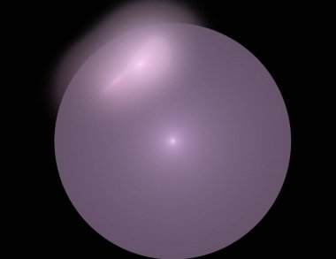 Siyah Renk Üzerine Bir Dijital Fraktal Resmi