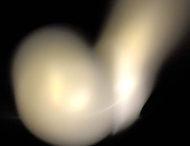 Siyah Renk Üzerine Bir Dijital Fraktal Resmi