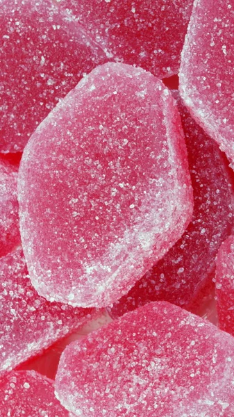 Pink jelly buah pada hari kering — Stok Foto