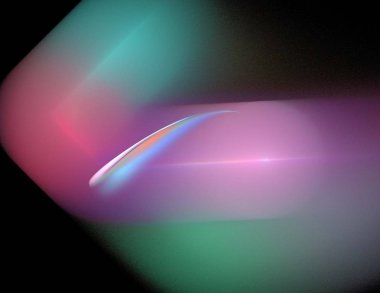 Siyah Renk Üzerine Bir Dijital Fraktal Resmi