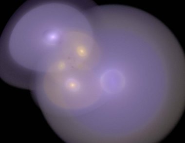 Siyah Renk Üzerine Bir Dijital Fraktal Resmi