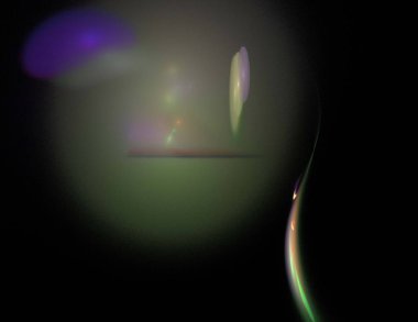 Siyah Renk Üzerine Bir Dijital Fraktal Resmi