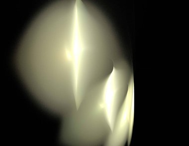 Siyah Renk Üzerine Bir Dijital Fraktal Resmi