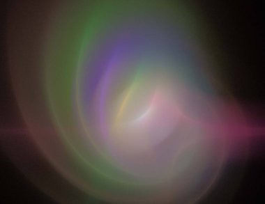 Siyah Renk Üzerine Bir Dijital Fraktal Resmi