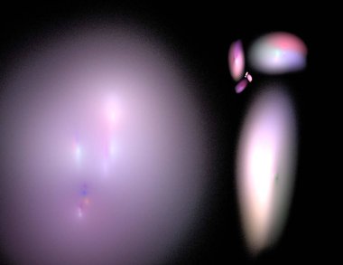 Siyah Renk Üzerine Bir Dijital Fraktal Resmi