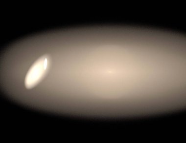 Siyah Renk Üzerine Bir Dijital Fraktal Resmi