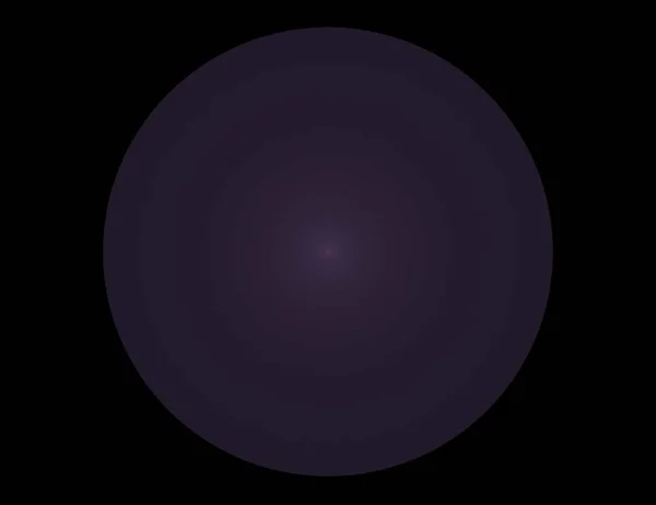 Image of one Digital Fractal on Black Color — Stock Photo, Image