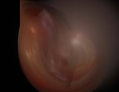 Siyah Renk Üzerine Bir Dijital Fraktal Resmi