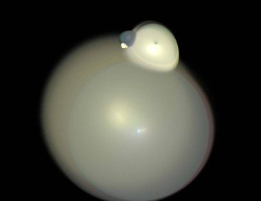 Siyah Renk Üzerine Bir Dijital Fraktal Resmi