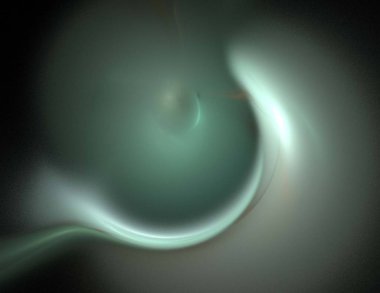 Siyah Renk Üzerine Bir Dijital Fraktal Resmi