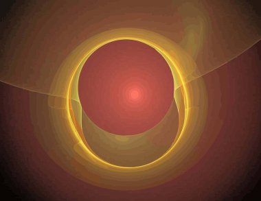 Dijital fraktal ile çok renkli bir çizimi