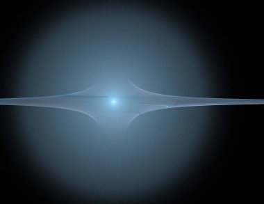 Siyah Renk Üzerine Bir Dijital Fraktal Resmi