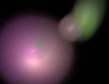 Siyah Renk Üzerine Bir Dijital Fraktal Resmi