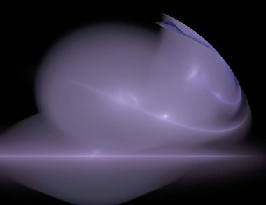 Siyah Renk Üzerine Bir Dijital Fraktal Resmi