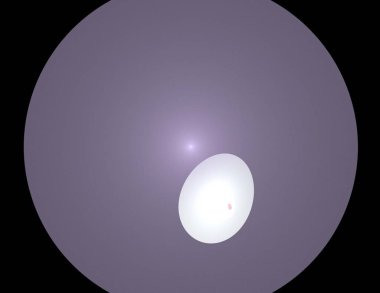 Siyah Renk Üzerine Bir Dijital Fraktal Resmi