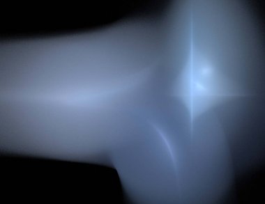 Siyah Renk Üzerine Bir Dijital Fraktal Resmi