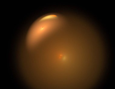 Siyah Renk Üzerine Bir Dijital Fraktal Resmi