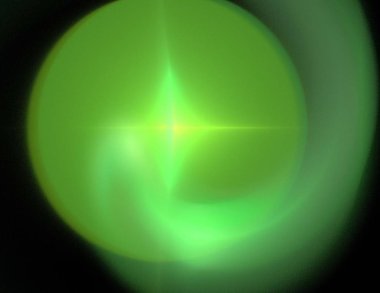 Siyah Renk Üzerine Bir Dijital Fraktal Resmi