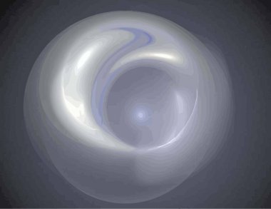 Siyah Renk Üzerine Bir Dijital Fraktal Resmi