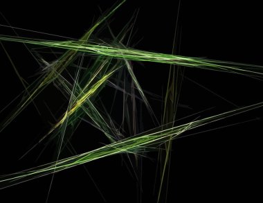 Siyah Renk Üzerine Bir Dijital Fraktal Resmi