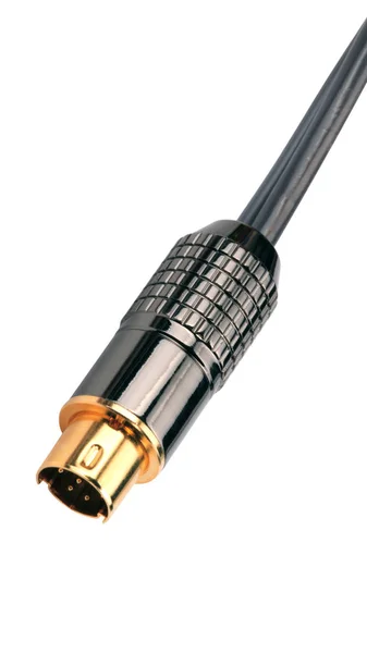 Mannelijke Plug Connector geïsoleerd — Stockfoto