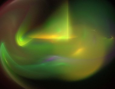 Siyah Renk Üzerine Bir Dijital Fraktal Resmi