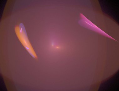 Siyah Renk Üzerine Bir Dijital Fraktal Resmi