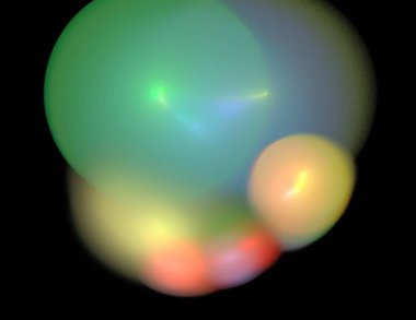 Siyah Renk Üzerine Bir Dijital Fraktal Resmi