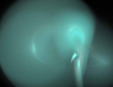 Siyah Renk Üzerine Bir Dijital Fraktal Resmi