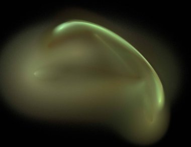 Siyah Renk Üzerine Bir Dijital Fraktal Resmi