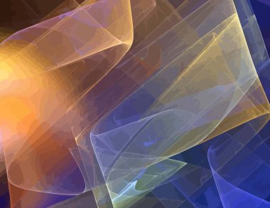 Dijital fraktal ile çok renkli bir çizimi